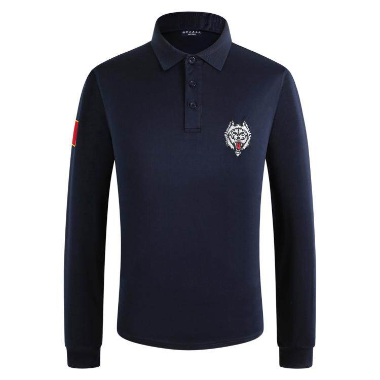 3536 long sleeve hidden turquoise turncoat speed dry fitness blouse breathable men's T-shirt Spring-autumn POLO sports meet custom