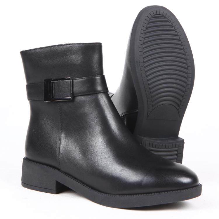 Genuine 3513 autumn and winter wool warm mom shoes high cylinder leather shoes plus suede fur integrated non-slip flat heel female cotton boots