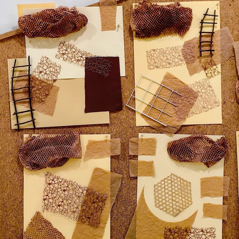 Kindergarten Autumn Environment Creation Materials, Maillard Color Series, Vintage Brown Hand-Rolled Paper Jacquard Net Theme Wallpaper Collection Kindergarten Autumn Environment Creation Materials, Maillard Color Series, Vintage Brown Hand-Rolled Paper Jacquard Net Theme Wallpaper Collection