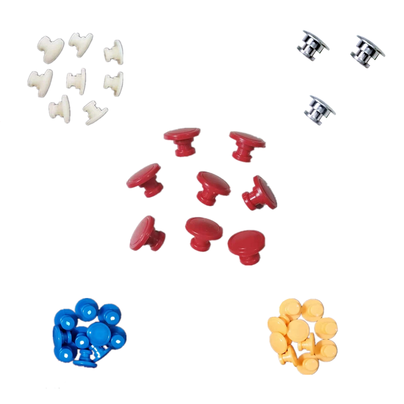 Industrial site safety helmet fixing buckle white yellow blue plastic buckle primary color alloy buckle coal mine cap general