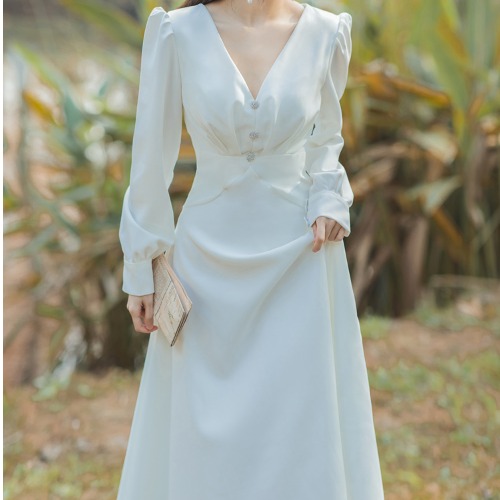  L+White dress  