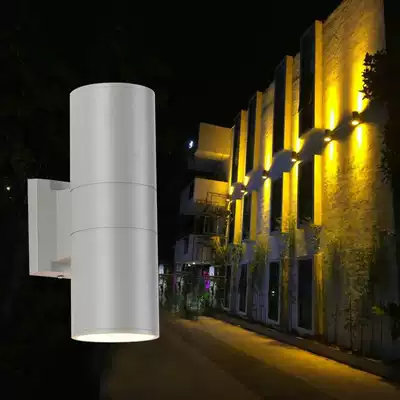Outdoor wall lamp waterproof Villa courtyard double head up and down spotlight outdoor hotel shop door lighting exterior wall lamp