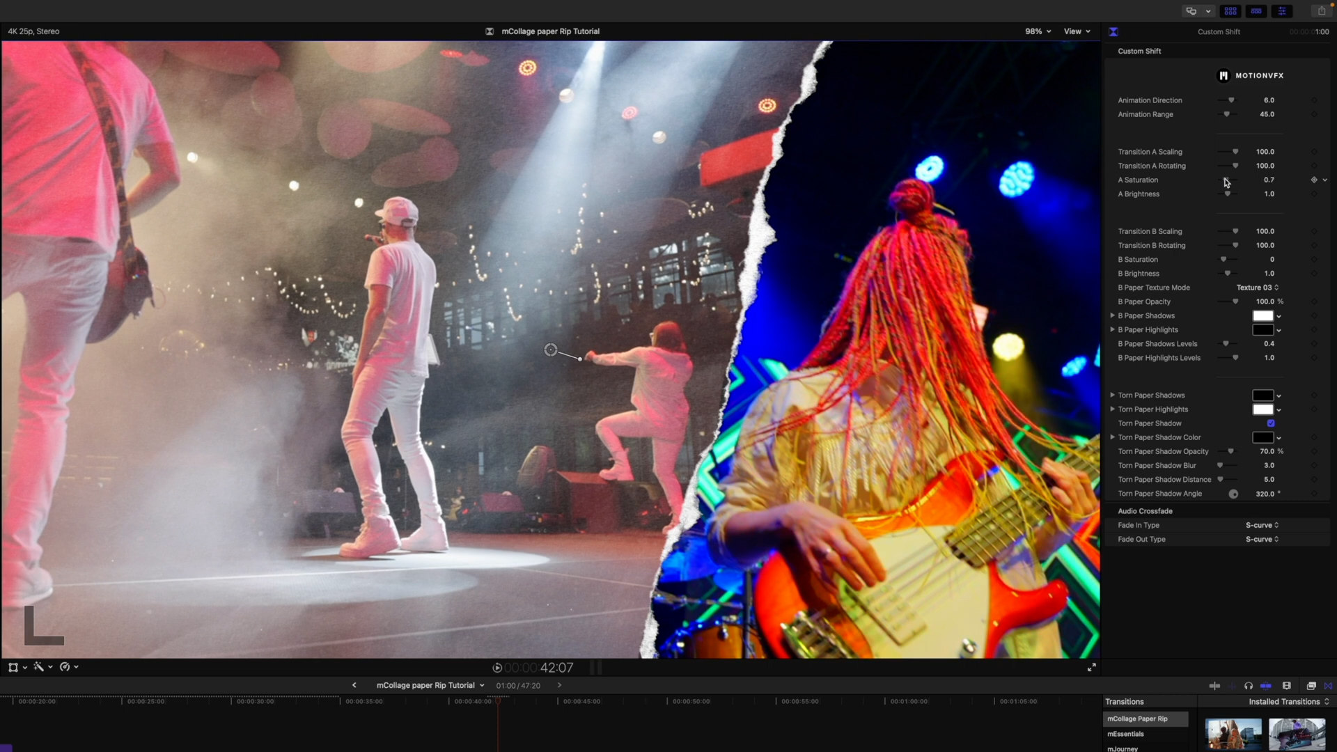 MotionVFX - mCollage Paper Rip 83种潮流前卫时尚美学趣味撕纸塑料纹理涂鸦笔画拼贴元素/标题文本动画/贴纸动画/宝丽来照片视频叠加效果转场过渡FCPX插件