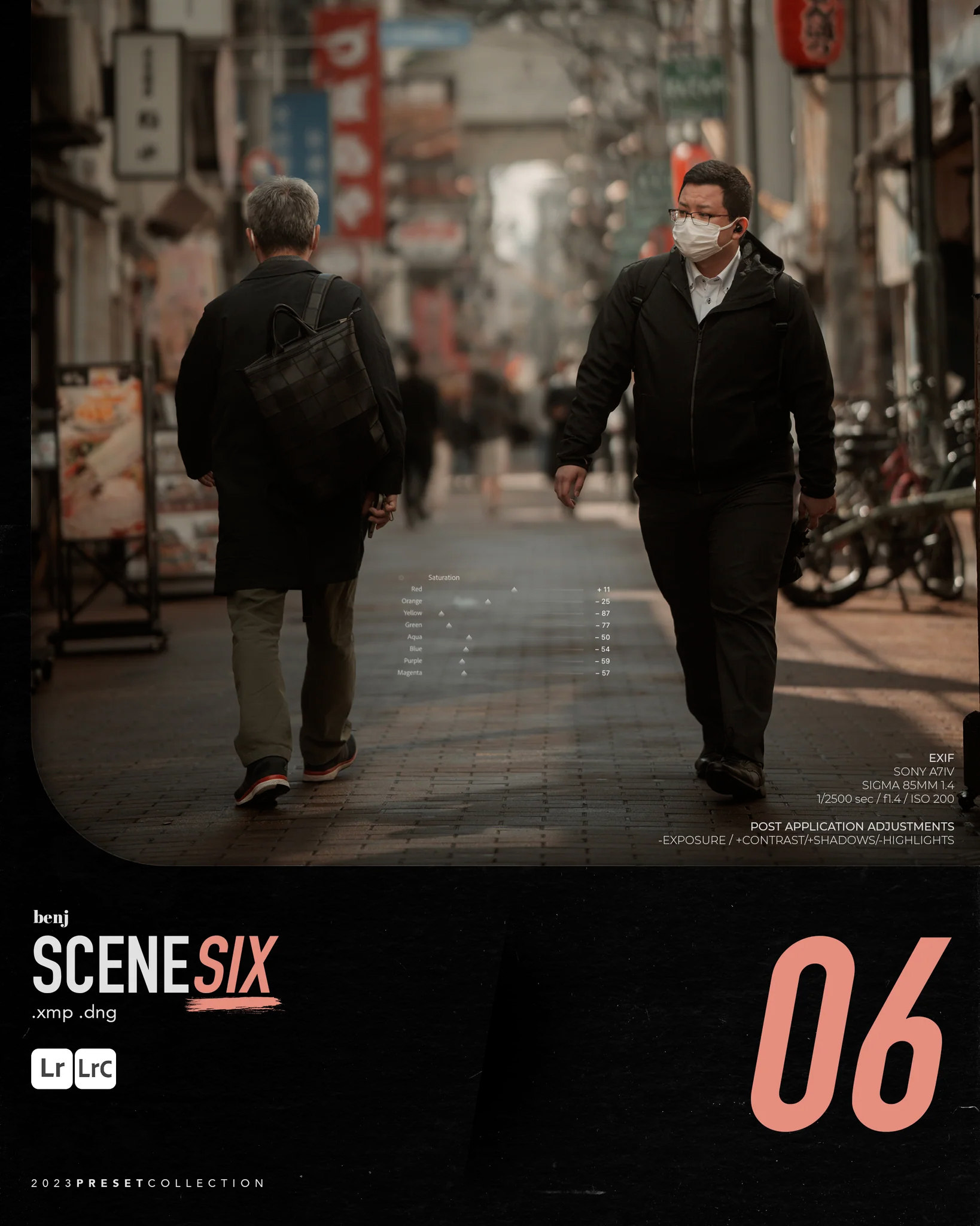 Benj Villena / benj™ - Scenes 8种人文旅拍人像风景扫街LR大师预设XMP+LR手机DNG