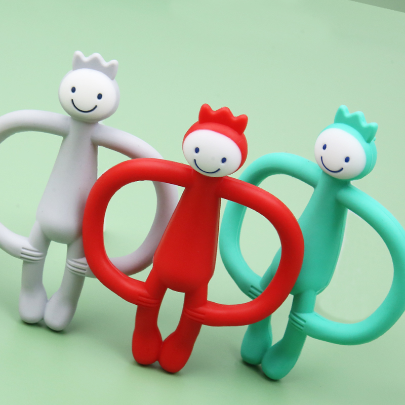 Tooth Gum Baby can water to cook food grade Silicone Gel Grinding Stick Bite 6 months 5 Baby Handgrip Toys 4 can nibble 7-Taobao