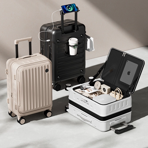 DTA Багаж 2025, новый женский многофункциональный ящик для паролей с глубоким складом и расширяемым боковым отверстием большой вместимости 𫔭 дорожный чемодан