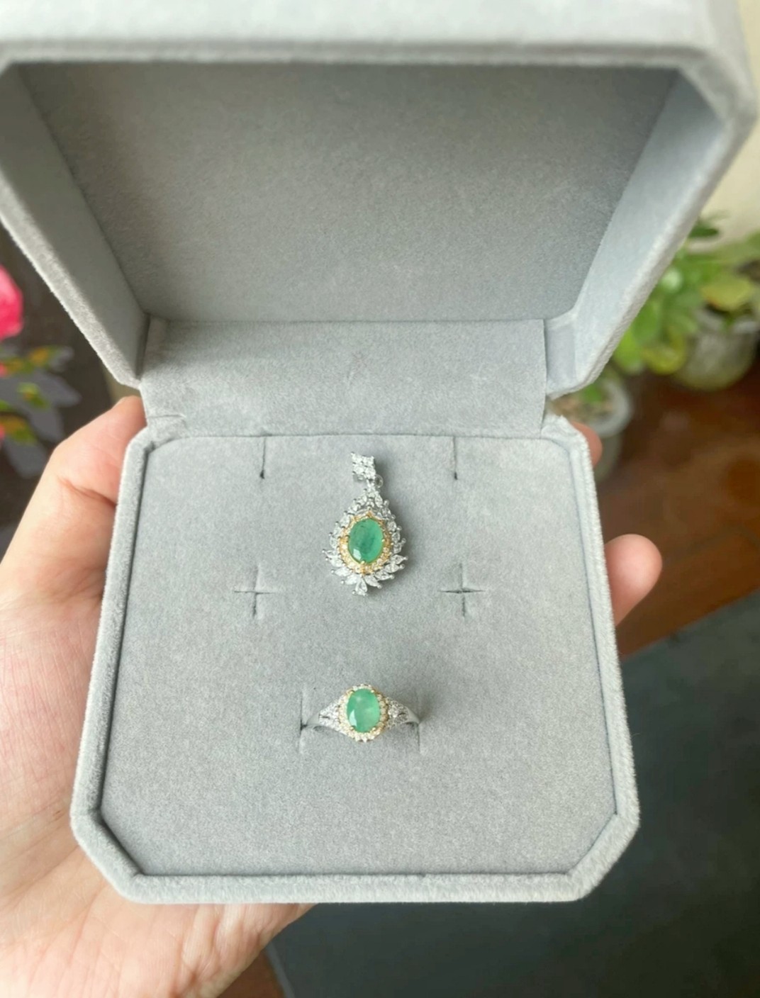 Natural fidelity without optimization of extreme micro oil net transparent green columbia emerald ring crash total 2 5ct