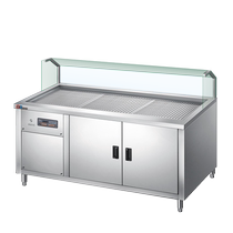 Huiche is hot and energy saving damp heat insulation display cabinet buns buns buns heat insulation selling desk small bowl and vegetable steam insulation table