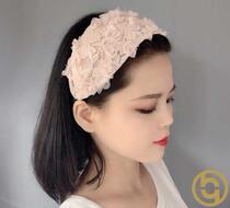 Summer cover white hair hat hooded womens fashion go out hook flower hollow hat cover forehead artifact Baotou thin section autumn