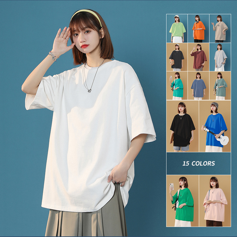 Men's and Women's Pure Cotton Loose-Fitting T-Shirts, Special Short-Sleeved Shirts for High School Students, Suitable for Wearing during College Entrance Exams, Without Letters