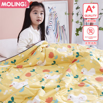 Baby air conditioning by kindergarten nap quilt pure cotton baby Summer cool quilt baby washable cotton thin cover quilt