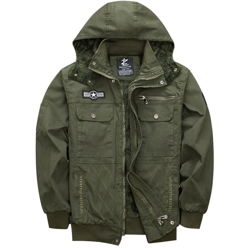 Утепленный камуфляжный износостойкий хлопковый эластичный комплект для работы, рабочая одежда