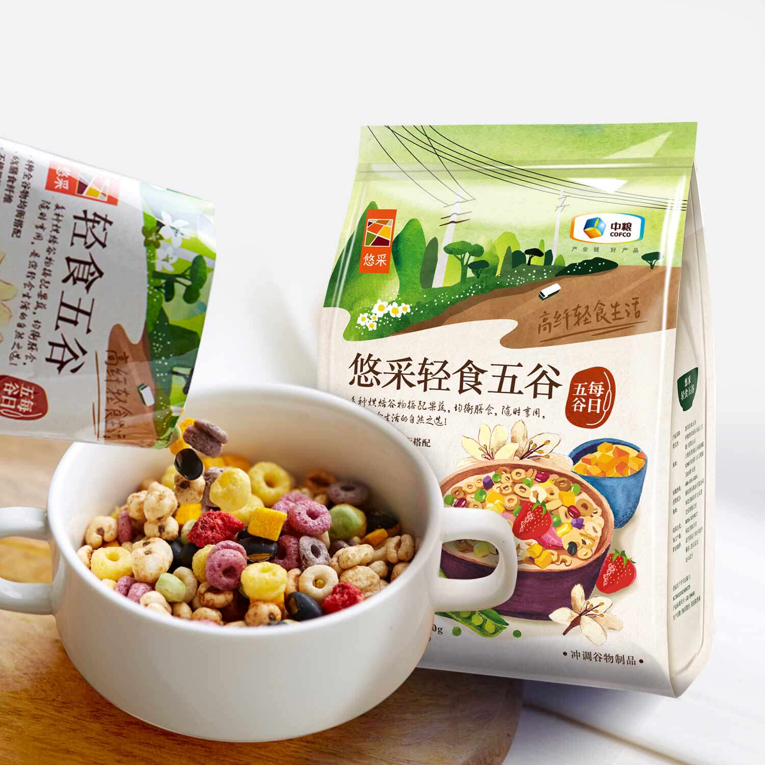 CFC Food Yu Yu Yu Valley Oats 20g*16 Breakfast and open bag for dinner and dry and crisp high fiber
