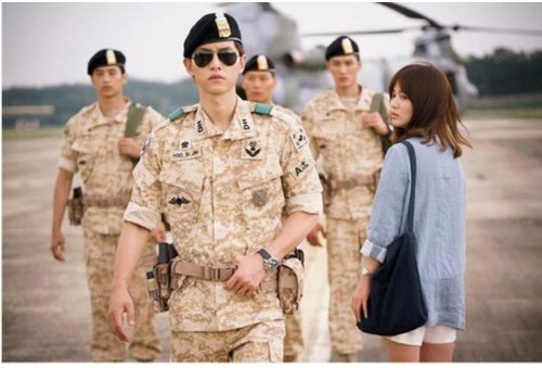 Descendants of the sun camouflage uniform rental boys and girls autumn and winter long-sleeved cotton military training show parent-child CS team building clothing