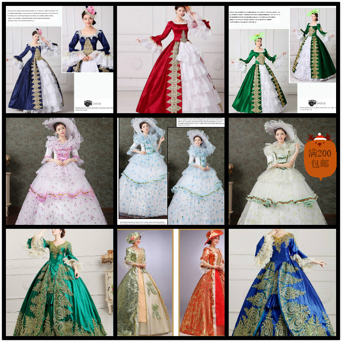 Shanghai European Court to rent medieval noble women's wear lease princess court court waltz dance suit