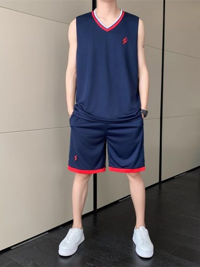 篮球球衣男士成人冰丝青少年跑步健身运动套装篮球服2025新款夏季