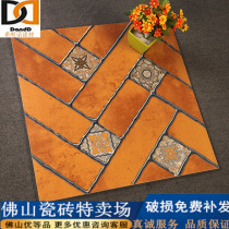 American Country Antique Tile 600X 600 Mate Non - sliding Outdoor Tile - bar floor tile outdoor garden tile