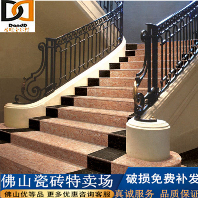 Pure hand-made custom processing bricks, stairs, tiles, tiles, floor tiles, polished tiles, Foshan high-end atmosphere, fully polished glazed floor tiles