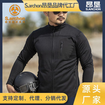 New Angken autumn and winter outdoor clothing mens cardigan jacket loose sports casual warm lightweight fleece jacket men