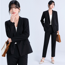 New Suit Jacket Woman Interview Professional Dress Temperament Workwear Black Little West Suit Suit Casual Positive Dress Hide