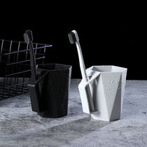 Creative geometric toothbrush cup home rhombus wash cup dental cylinder simple travel couple mouthwash cup drinking water cup