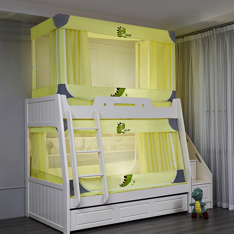 Primary-secondary bed mosquito nets bunk beds Trapezoid Home 1 5 Shading Bed Curtain bed Mantle Children Double and low beds 1 2 m