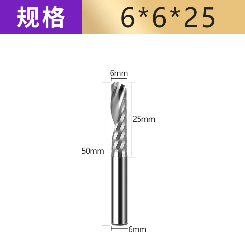 dao khắc chữ cnc Chắc Chắn Máy Khoan 3.175 Đơn Edge Xoắn Ốc Xay Quảng Cáo Acrylic PVC Khắc CNC Máy Công Cụ 5A Đầu Khắc mũi dao cnc dao tiện gỗ cnc Dao CNC