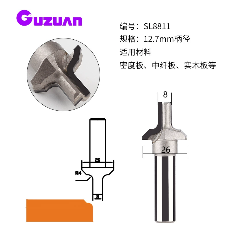 Kim Cương Chắc Chắn Dao Cắt Tủ Cửa Bảng Edge Cắt Bước Nhỏ Tròn Cạnh Dao Chamfering Cắt Dụng Cụ Làm Rau Cau mũi cắt cnc mũi cnc gỗ Dao CNC