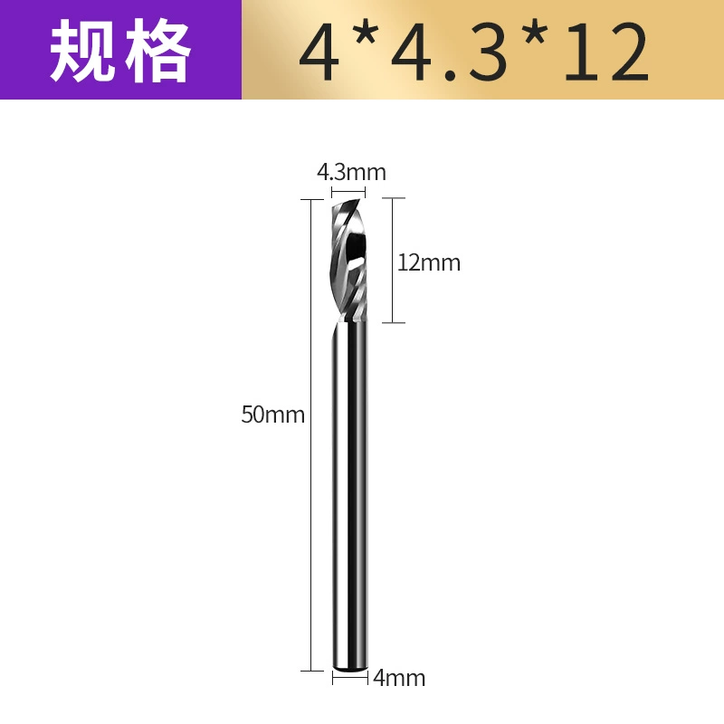 Máy cắt mẫu quần áo xẻ rãnh một cạnh phay khoan đặc Jingwei Aike Oko Runjin Máy cắt mẫu PVC dao phay cán dao tiện cnc dao máy tiện Dao CNC