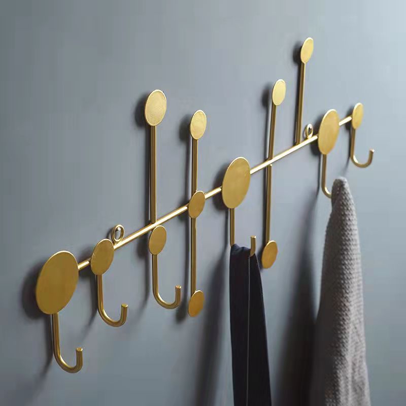 Nordic creative hook entry key rack storage door porch wall hanging free punching decoration fitting room coat rack