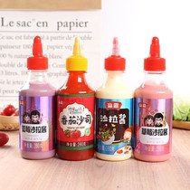 Salad sauce Home Tomato Sauce Vegetable vegetable fruit Squeeze Bottled Hand Grab Cake Sauce Black Pepper Sauce Barbecue Sauce