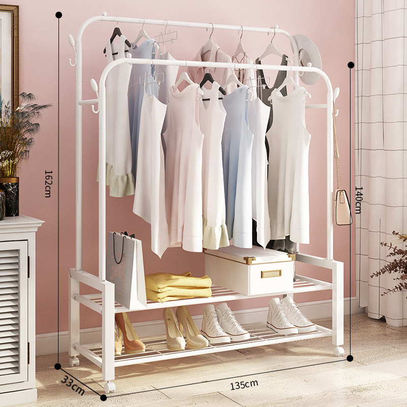 Clothes hanger drying rack floor hanging clothes rack folding indoor pole bedroom home dormitory with students drying clothes rack