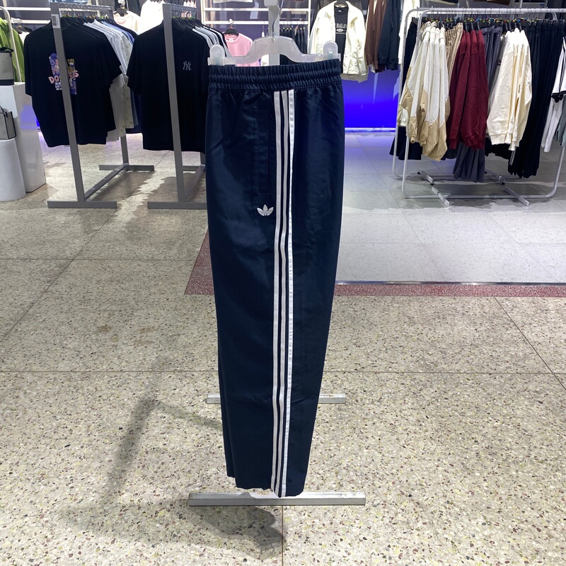 Adidas Trefoil 2026 New Men's Sports Pants Street Style Dark Blue Loose Casual Pants Ks4245 Adidas Trefoil 2026 New Men's Sports Pants Street Style Dark Blue Loose Casual Pants Ks4245