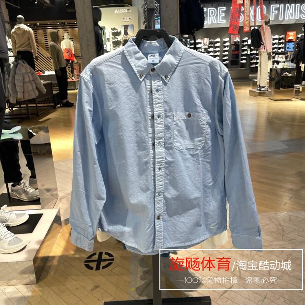 Authentic Nike Men's Clothing 2025 Spring New Style Versatile Simple Sports Casual Shirt Hj7271 Authentic Nike Men's Clothing 2025 Spring New Style Versatile Simple Sports Casual Shirt Hj7271