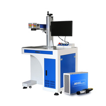 Desktop Fiber Laser Marking Machine Metal Stainless Steel Signage Water Glass Lettering Code Acrylic Ultraviolet Radium Engraving Machine