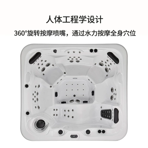 Наружные многопользовательские ванны семейство серфинга yayli Постоянная температура нагревание ванны горячих источников в помещении и на открытом воздухе пузырьковое пруд