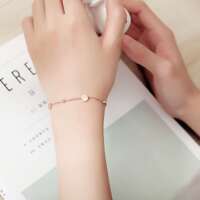 Fashion Day Simple Fashion Titanium Steel Rose Gold Plated B
