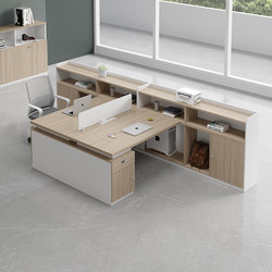 Staff Desk Desk Double Staff Office Financial Desk and Chair Combination Simple and Modern 0.1kg Face Face