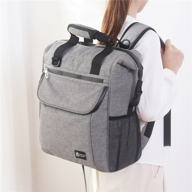 Large-capacity double shoulder bag fashion Shoulder Bag Hand Insulated Bag Rice Bag Lunch Bag Thickened Ice Pack Outdoor Refrigerated box