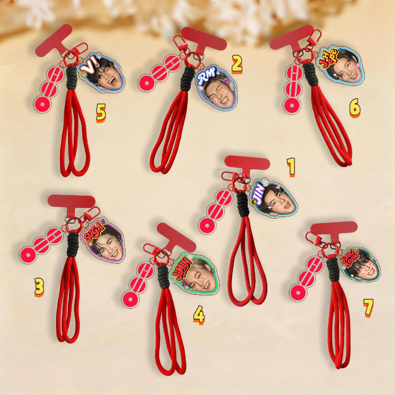 Bts (Bts) Merchandise Phone Lanyard Keychain Pendant Student Bag Decoration Fan Support Gift