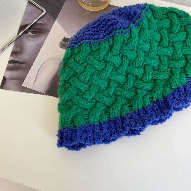 Сплайсированная цветная шляпа шляпа Детская осень и зима 