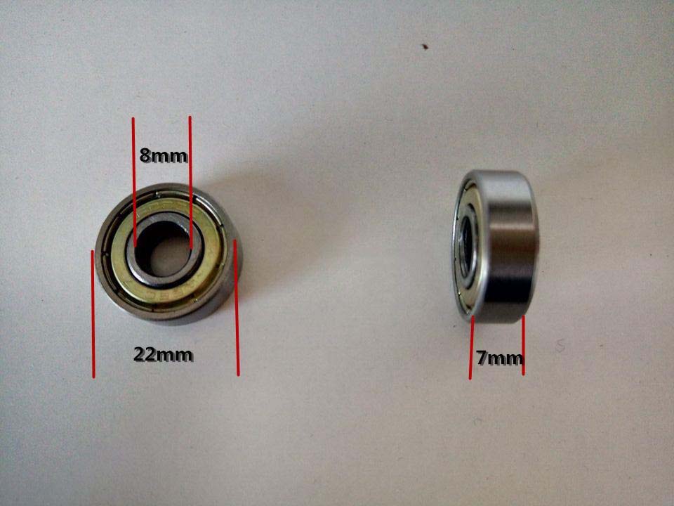 Children's car scooter wheel accessories pulley roller skate twist car ball 608 bearing bore 8mm