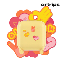 artrips Dog Hook Gesture Series Embroidered Suitcase With Original Design Drawbar Suitcase Fashion Cute