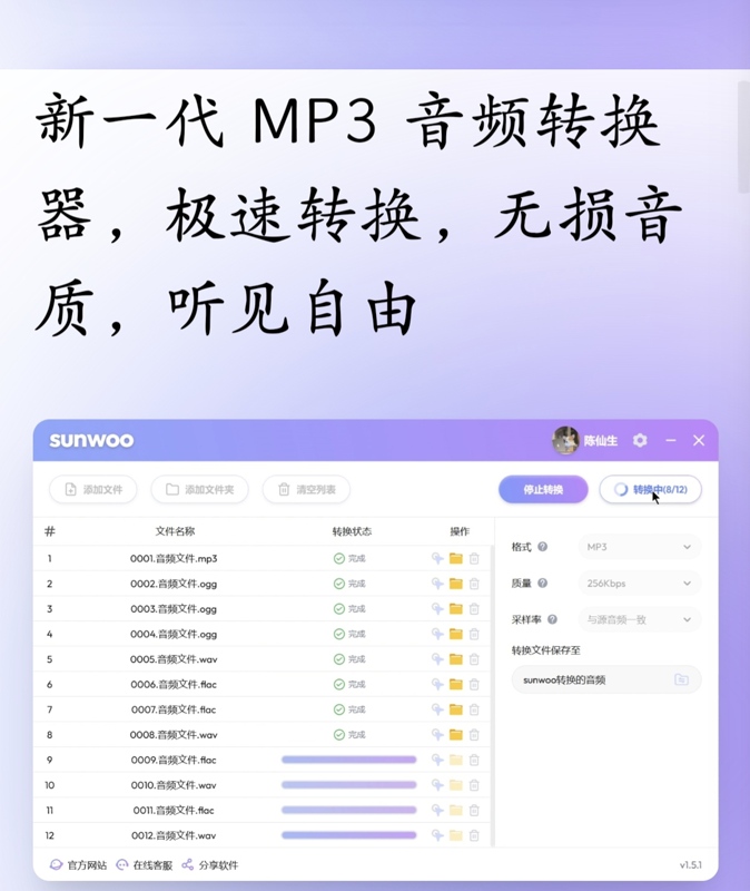 Sunwoo Audio Format Mp3 Conversion Vip One-Day Membership Conversion Has No Limit on the Number of Songs