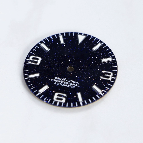 Blue Starry Sky Dial Modified C3, BGW9 Luminous, подходящая для NH35 Diving 200M Convined 007 и т. Д. 28,5 мм