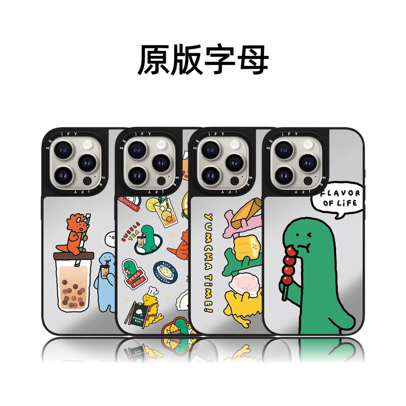 Casetifiy Collaboration Cute Food Dinosaur 17Pro Suitable for iPhone 16 Pro Max Apple 15 Plus Phone Case 14 Magnetic 13 Cartoon 12 Anti-Drop Huaqiangbei Alternative Trendy for Women Casetifiy Collaboration Cute Food Dinosaur 17Pro Suitable for iPhone 16 Pro Max Apple 15 Plus Phone Case 14 Magnetic 13 Cartoon 12 Anti-Drop Huaqiangbei Alternative Trendy for Women