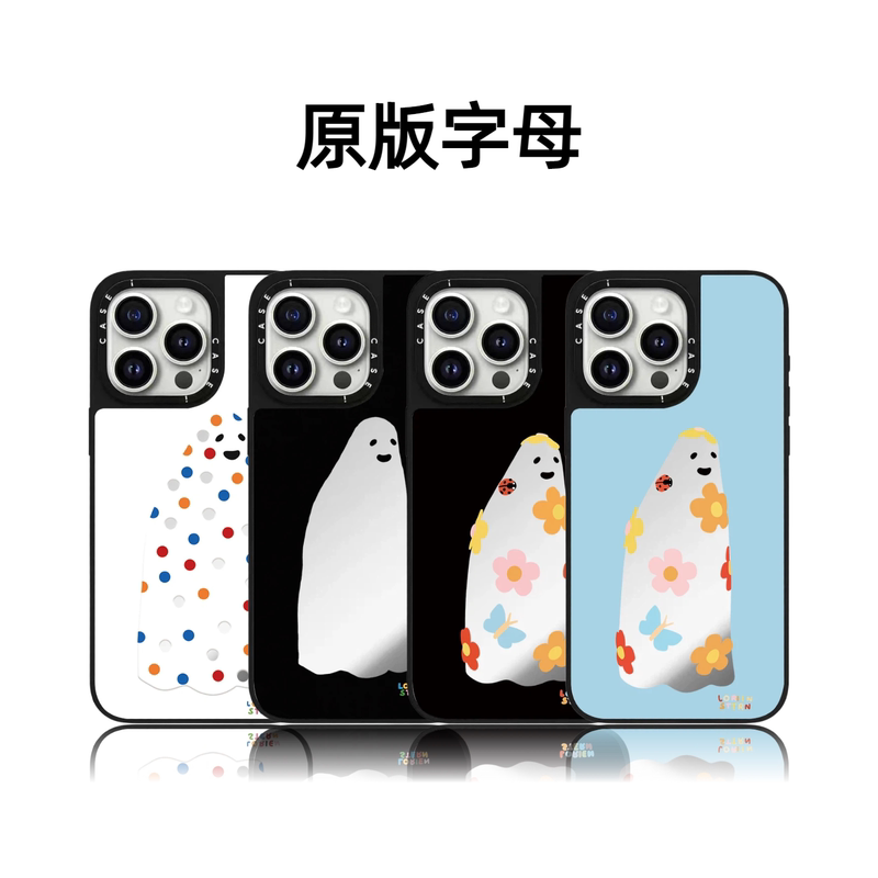 Casetifiy Collaboration Halloween Ghost Design 17Pro Suitable for iPhone 16 Pro Max Apple 15 Plus Phone Case 14 Magnetic 13 Cartoon 12 Cute Huaqiangbei Alternative Trendy for Women