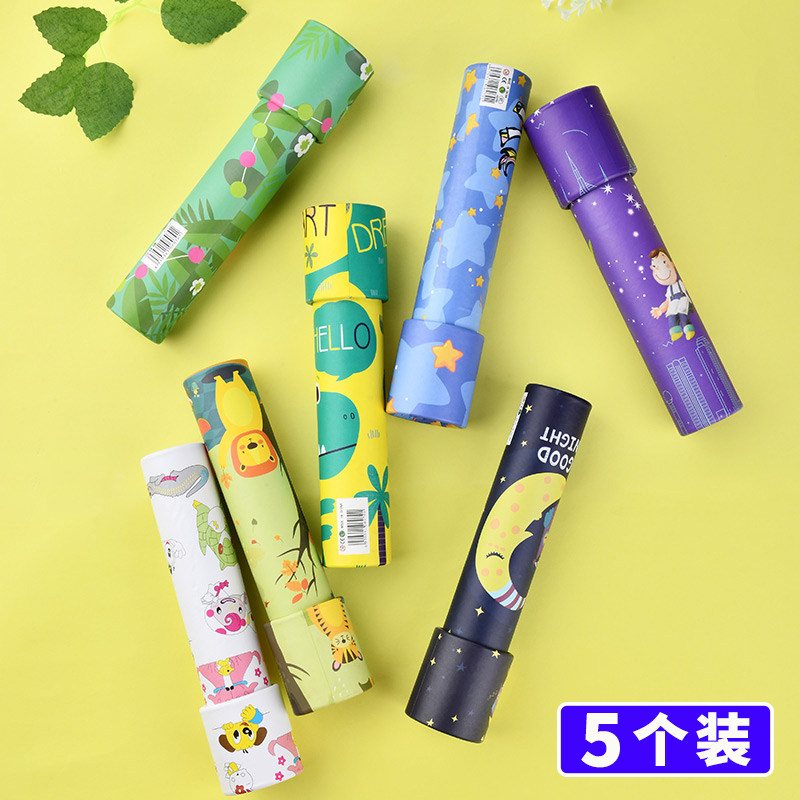 Kaletube Multi-Prism Children Puzzle Nostalgia Toys Kindergarten Science Experimental Telescope Prize Gift