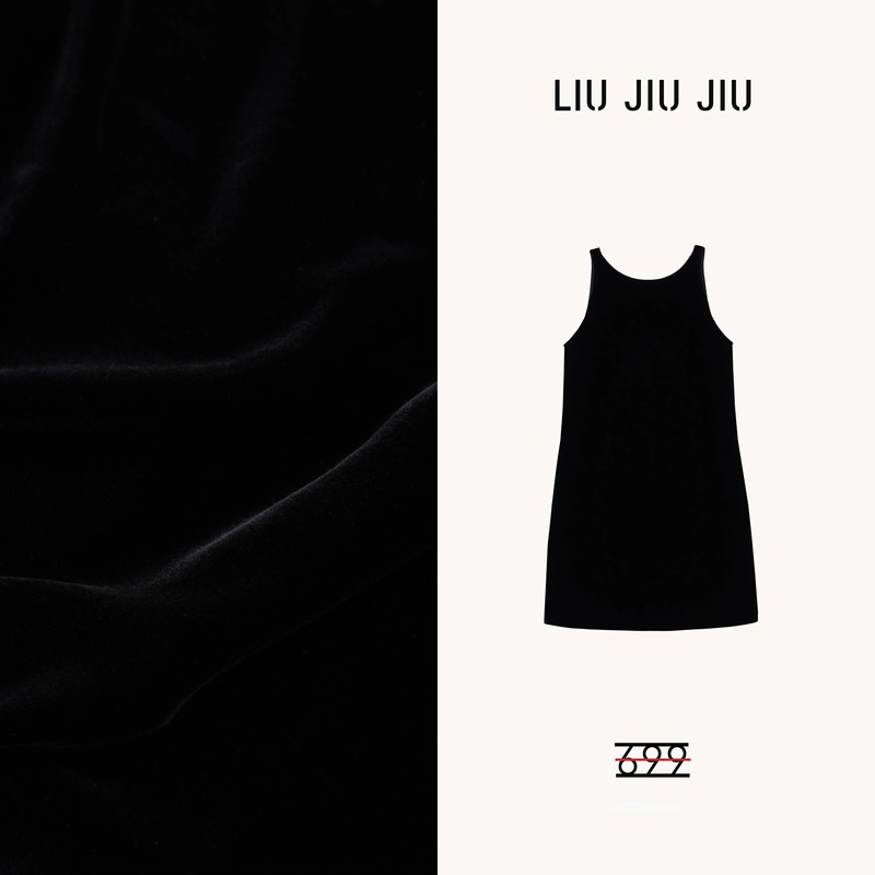 French Minimalist Hepburn-Style Dress, Summer Fashion Simple Mulberry Silk Velvet Dress Lyq6311L