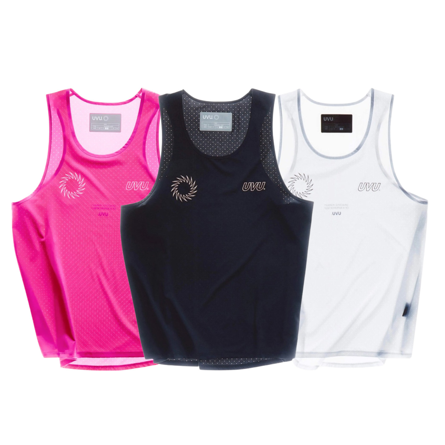 Uvu running vest: breathable and sweat-wicking, with perforated